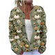 thumbnail image 2 of Cárdigan de punto con estampado informal para mujer, chaqueta con botones, abrigo para mujer, 2 of 3