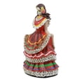 thumbnail image 4 of Day Of The Dead Traditional Red Gown Sugar Skull Dancer Statue Vivas Calacas, 4 of 7
