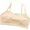 C-4819Beige, variant on TEDOYE Toddler Crop Tops Bra Girls Seamless Sports Bra Training White Teen Bra Camisole Style Lightweight Seamless Kids Versatile Wear, M