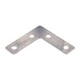 50mmx50mmx1mm L Shaped Flat Fixing Mending Repair Plates Brackets 30pcs