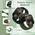 thumbnail image 3 of Vodtian 2 Pack Nylon Sport Bands Compatible with Apple Watch Bands 38mm 40mm 41mm 42mm 44mm 45mm 46mm 49mm for Women Men, Soft Breathable Straps for iWatch Series 10/9/8/7/6/5/4/3/2/1/SE/Ultra/Ultra2, 3 of 7