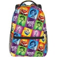 thumbnail image 4 of Anime In-side Out Backpack Canvas Funny Couple Backpacks 3D Large Capacity Travel Bags Gym Daypack Unisex, 4 of 7