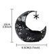 thumbnail image 3 of Candelabros de metal con forma de media luna para decoración de Eid Mubarak, ideal para bares, restaurantes, fiestas y centros de mesa. Negro, 3 of 9