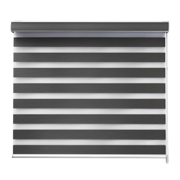 DecoKing Persiana para Ventana Sheer Elegance Enrollable Horizontal 140cm ancho x 180cm alto Dark Grey
