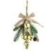 thumbnail image 2 of xihome Adornos de campanas de cuerda de yute, decoraciones navideñas de plstico para rboles de Navidad en hoteles, centros comerciales y ambientes festivos., 2 of 6