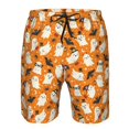 thumbnail image 3 of Zufioo Cute Ghosts for Men's Casual Beach Shorts, Sports Fitness Quick-drying Drawstring Shorts with Pockets for Home Wear-XX-Large, 3 of 6