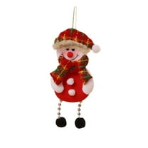 chaungfeng Fabric Christmas Doll, Small Christmas Tree Hanging Pendant, Cloth Ornament, for Festival, Gift, Party, 3.15x6.7 Inches