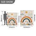 thumbnail image 6 of Yayeee Throw Blanket for Couch Soft Warm 50" x 60" Sofa Chair Bed Decoration, Cute Rainbow, 6 of 7