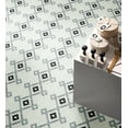 thumbnail image 2 of 10-Pieces of Thassos White, Black and Calacatta Grey Marble Mosaic Wall and Floor Tiles, 2 of 11