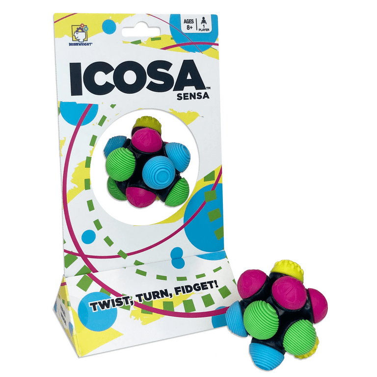 Brainwright Icosa Sensa The Atomic Fidget Ball. Twist, Turn