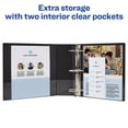 thumbnail image 5 of Avery Durable View 3 Ring Binder, 3" Slant Rings, 1 Black Binder (17041) - 6 Pack, 5 of 7