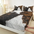 thumbnail image 3 of Castle Fairy Teens Cow Print 4pcs Bed Sheets,Animal Print King Sheets,Rustic Farmhouse Super Cozy Sheet Set,Ultra Soft Home Decor, 3 of 7