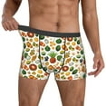 thumbnail image 2 of Salouo Lemon Fruits Vegetables Print Men's Boxer Briefs,Breathable Underwear Elastic Waistband Briefs for Men -Medium, 2 of 8
