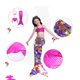 thumbnail image 3 of WILLBEST Trajes de Baño Para Mujer, Conjunto de Traje de Baño Para Niñas, Estampado de 3 Piezas, Traje de Baño Para Niños Pequeños, Playa, Piscina, Traje de Verano, Tela Elástica Cómoda, 3 of 3