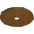thumbnail image 3 of Ekena Millwork 26"OD x 3 3/4"ID x 1 1/2"P Attica with Rose Ceiling Medallion (Fits Canopies up to 4 1/2"), Hand-Painted Smokey Topaz, 3 of 5