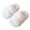 White, variant on adviicd Girls Fluffy Slippers for Kids Cute Fuzzy Slippers Open Toe Warm Cross Band Plush Slip on House Indoor Slippers (Pink,6-7 Years)
