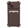 thumbnail image 3 of KAIYANG Serie HRX para iPhone 15 Funda de TPU con ranura para tarjetas, resistente a caídas (corte preciso), estilo A, iPhone 15 marrón, 3 of 5