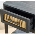 thumbnail image 3 of Better Homes & Gardens Springwood Caning Night Stand, Charcoal Finish, 3 of 10