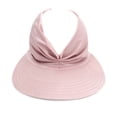 thumbnail image 1 of Chapeau pour Femmes Été Chapeau de Soleil Extérieur Chapeau pour Femmes Été Filles Plage Visière de Soleil Visière de Soleil Chapeau Femmes Casquette Dames Queue de Cheval Chapeau Ajustable, Rose, 1 of 7