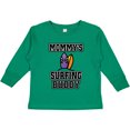 thumbnail image 3 of Inktastic Mommy Surfing Buddy Surfboard Boys or Girls Long Sleeve Toddler T-Shirt, 3 of 5