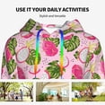 thumbnail image 4 of Lsque Dragon Fruits Pattern Casual Women's Hoodie,Hooded Sweatshirt with Kangaroo Pocket,Pullover Hoodie with Eye-catching Drawstrings-Large, 4 of 7