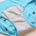 thumbnail image 6 of FINALGANG Girls Cartoon Prints High Waisted Briefs Kids Teen Breathable Stretchy Underwear For Casual Daily Wear Blue M, 6 of 8