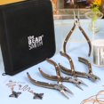 thumbnail image 2 of The Beadsmith Natural Elements Pliers Set - 4-Piece Kit: Chain Nose, Round Nose, Flat Nose, Side Cutter and Canvas Carrying Case – Natural Wooden Handles - Tools for Jewelry Making, 2 of 9