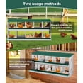 thumbnail image 4 of Yeshouse Nido para gallinas de 6, 8 y 10 agujeros, de acero galvanizado inoxidable, para gallinas, fácil de recoger y limpiar, 4 of 7