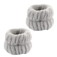 thumbnail image 5 of New 3Pcs Spa Headband Wrist Washband Set for Women Washing Face, Fluffy Skincare Elastic Bowknot Hairbands for Spa Yoga Sports Shower (Gray), 5 of 7