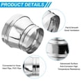 thumbnail image 3 of Unique Bargains 10 Inch to 8 Inch Round Duct Reducer, Galvanized Steel Adapter Pipe Fitting, Silver Tone, 3 of 5