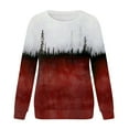 thumbnail image 3 of adviicd Cropped Sweatshirts For Women Womens Plus Size Tie Dye Sweatshirt Casual Long Sleeve Crew Neck Colorblock Pullover Tops Trendy, 3 of 5