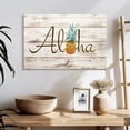 thumbnail image 3 of Elephant Stock Aloha Pineapple Wall Art - Horizontal Canvas Wall Art - Living Room Wall Decor - Food And Drink Canvas - Blue And Gray Decor - 24" x 16", 3 of 8