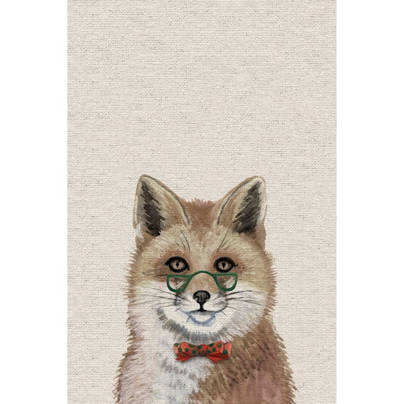 I Am a Smart Fox Painting Print on Wrapped Canvas