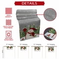 thumbnail image 6 of Burlap Table Runner 70 Inches Long,Xmas Snowman Pine Tree on Gray Non-Slip Kitchen Table Runners for Dining Room Everyday Use Party Table Decorations Winter Snowflake Yellow Star, 6 of 9