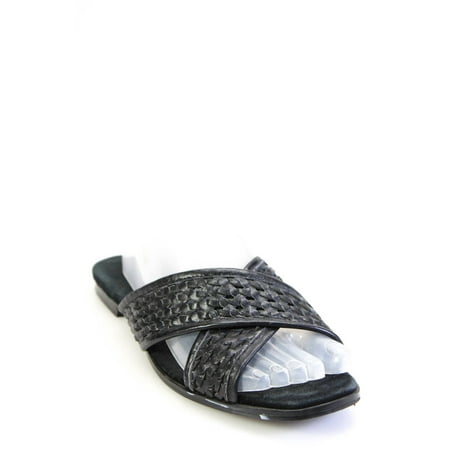 

Pre-owned|Jaggar Women s Slip On Woven Toe Strap Sandals Black Size EUR 37