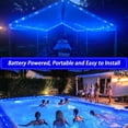 thumbnail image 6 of Blue Rope Lights ,23 ft 50 LED Clear Tube Lights with Remote Control, 8 Modes Outdoor Battery Operated Fairy String Lights for Party Yard Home Wedding Christmas Halloween Holiday Decoration, 6 of 11