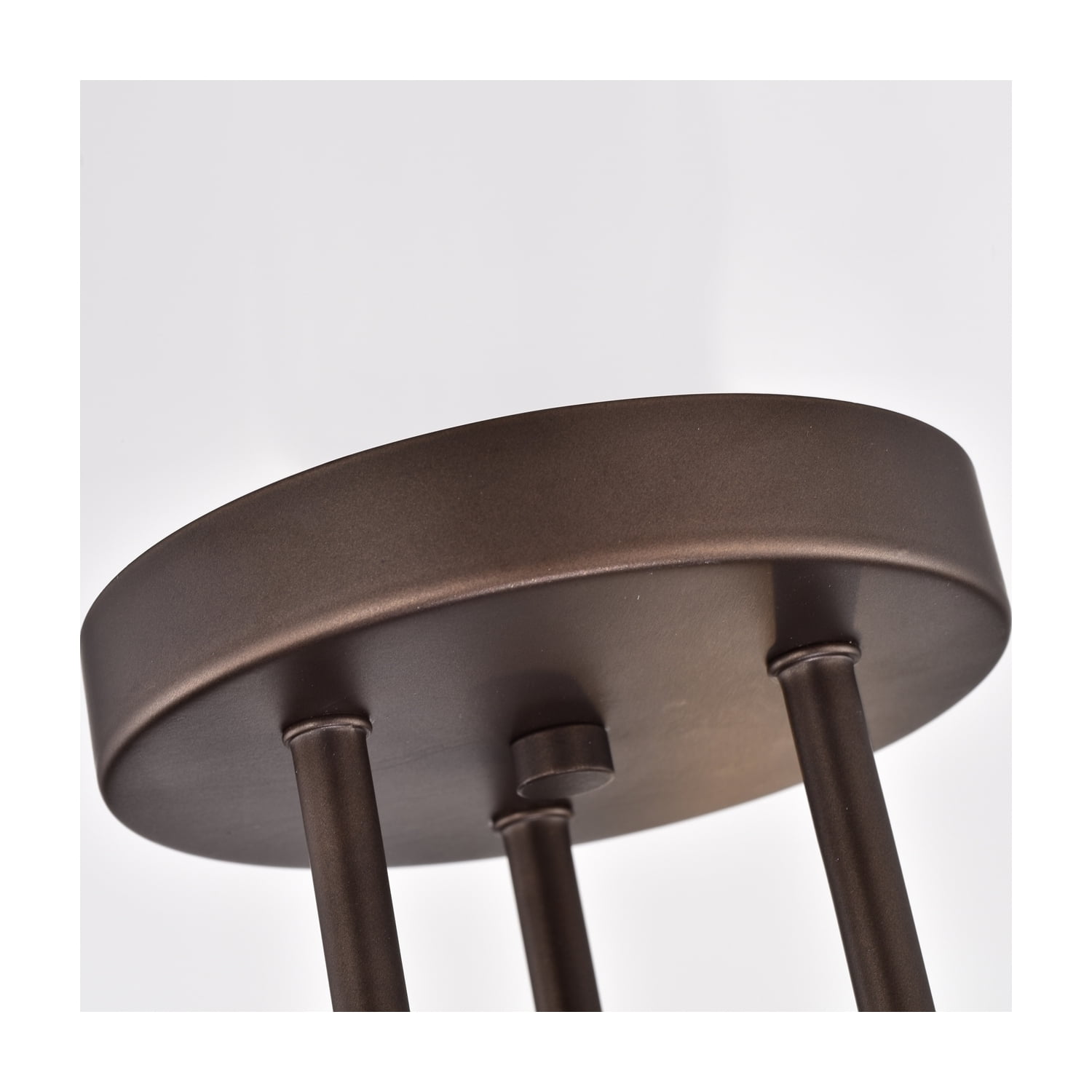 CHLOE Ironclad Industrial 3 Light Bronze Semi-Flush Ceiling Fixture 21"
