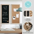 thumbnail image 4 of Martha Stewart Everette 18" x 24" Cork Board, Chalk Board, Letter Board Set with Included Push Pins, Magnets, Liquid Chalk, Letters, Light Natural Woodgrain Frame, 4 of 13