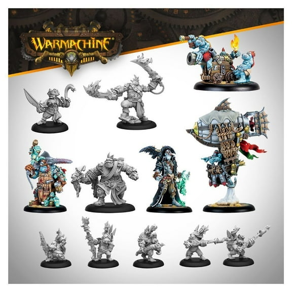 Steamforged Games Warmachine Southern Kriels Brineblood Marauders Auxiliary Expansion Game with Warlock Captain Shadowtongue and Pyg Shockers Unit