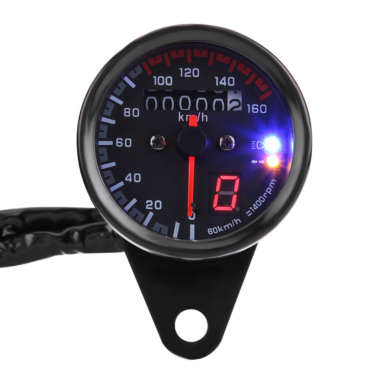 Compteur De Vitesse Numérique Moto 7 Couleurs LCD – Tachymètre + Odomètre Universel