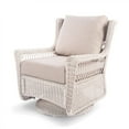 thumbnail image 1 of Krikacy Outdoor Rattan Swivel Rocking Chair,HDPE All-Weather Hand-Woven Wicker Chair for Patio,Beige, 1 of 7