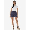 thumbnail image 2 of Time and Tru Women's Linen Blend Pull On Shorts, 3.5" Inseam, Sizes XS-XXXL, 2 of 5
