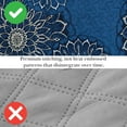 thumbnail image 5 of Southshore Fine LinensOversized 6-Piece Quilt Bedding Set lightweight, soft includes reversible King quilt, 2 matching shams, three throw pillows, Midnight Floral Blue, King / California King, 5 of 8