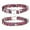 F, variant on Boho Style Dog Collar with Custom Engraved Lost Letter Multicolored Printed Pet Leash for Secure Walks
