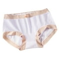 thumbnail image 2 of HUPOM Cotton Underwear For Women Womens Silk Underwear Medium waist Elastic Waist Solid Thong Light Blue One Size, 2 of 3