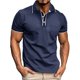 thumbnail image 2 of pstuiky camisetas para hombre, Camisa informal de manga corta con botones y cuello vuelto para hombre camisas casuales para hombre xl, 2 of 8