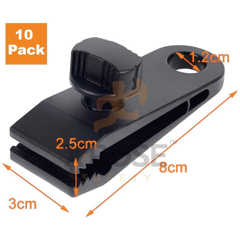 LUYADIN 36 Pack Tarp Clips & Ball Bungee Cords - Heavy Duty Clamps For Tent, Car, Boat & Pool Covers