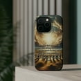 thumbnail image 4 of DistinctInk MagSafe Tough Case for Apple iPhone 14 Pro Max (6.7" Screen) - A Message of Joy and Peace - Tempered Glass Back, 4 of 6
