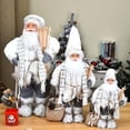 thumbnail image 2 of 30CMsanta figurine standing santa doll figurine christmas christmas ornam30CM, 2 of 5