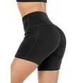 thumbnail image 1 of YouLoveIt Womens High Waisted Yoga Shorts Butt Lift Yoga Shorts Women Leggings Athletic Sport Shorts Tummy Control Running Workout Shorts Womens Summer Shorts, 1 of 6